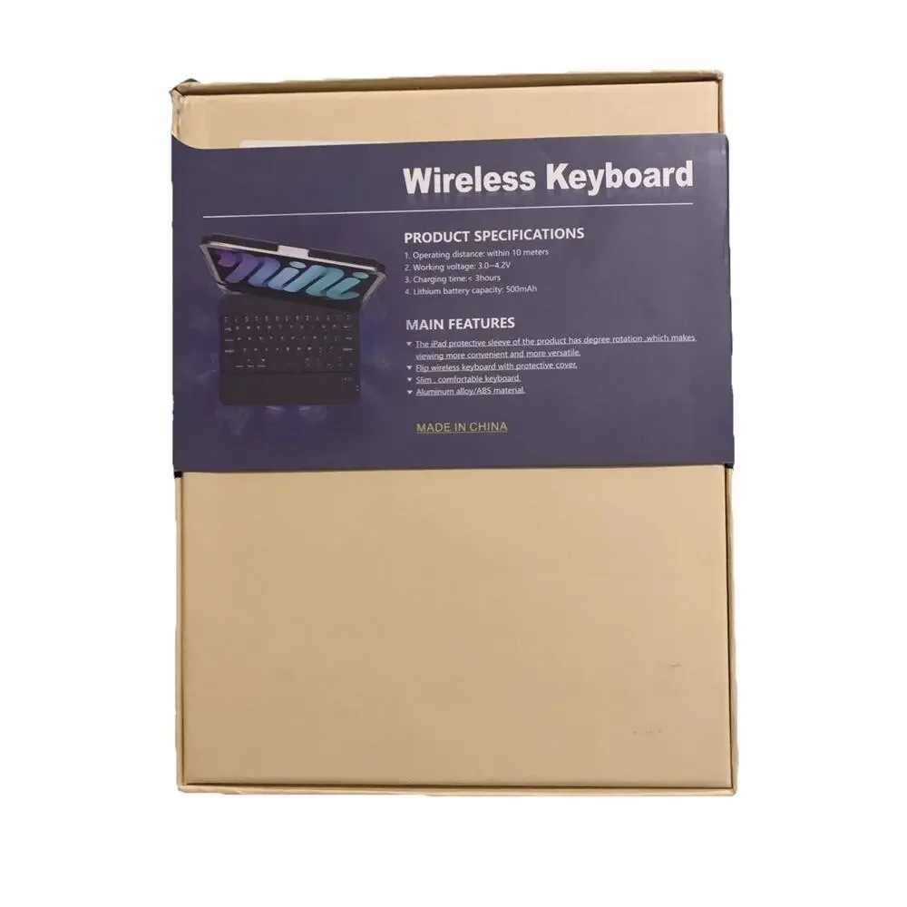 Bluetooth Keyboard Case iPad 7th 8th 9th Gen Backlit Wireless Black